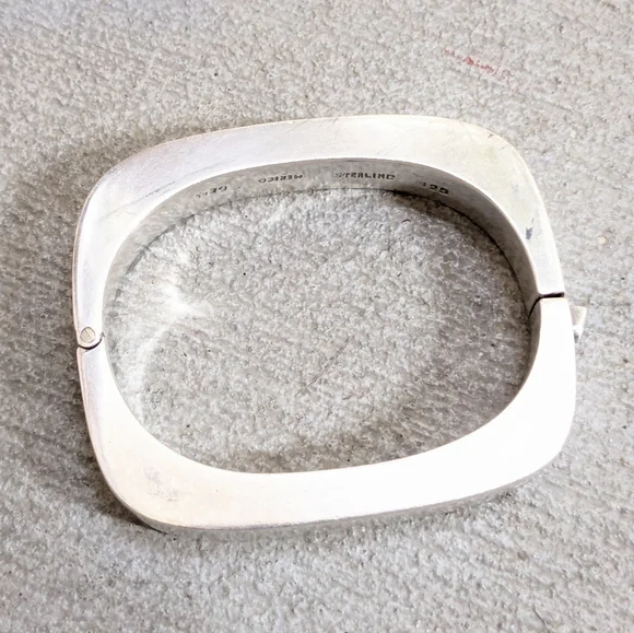 Vintage Taxco Sterling Silver Bracelet 6.5" - Picture 5 of 13